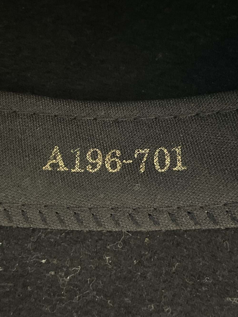 Pendleton Fedora Hat Black 100% Wool Size Large - Picture 5 of 6